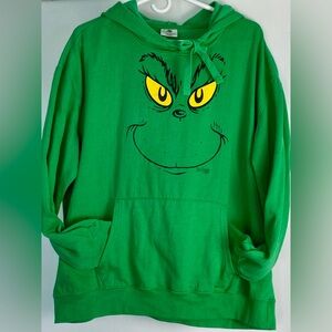 The Grinch (2021) Green Hoodie Long-sleeve Sweatshirt XXXL Chest 24” Length 27”